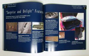 1995 Lincoln Continental Product And Marketing Guide Brochure & Specifications