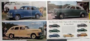 1941 Pontiac Original Sales Brochure Folder Torpedo Six Eight Coupe Woody Sedan