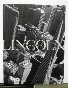 2000 Lincoln Town Car Sales Brochure & Specifications