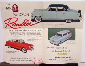 1955 Hudson Rambler New Idea You Will Like Sales Folder