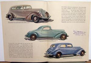 1934 Hupmobile Series 421-J Sedan Coupe Victoria Sales Folder Brochure