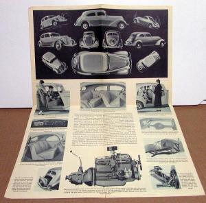 1934 Hupmobile Series 421-J Sedan Coupe Victoria Sales Folder Brochure