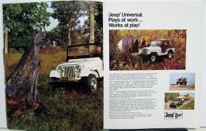 1970 Jeep 4WD Complete Line Catalog Original Sales Brochure