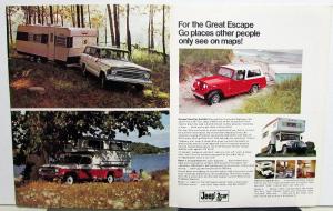 1970 Jeep 4WD Complete Line Catalog Original Sales Brochure