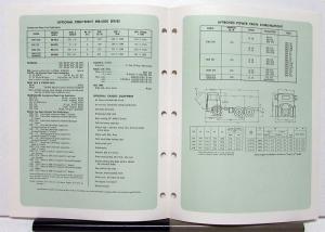 1969 Mack Truck Model MB 600S Specification Sheet