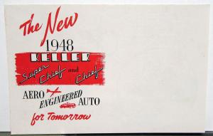 1948 Keller Convertible and Station Wagon New Super Chief Sales Mailer Folder