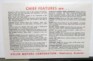 1948 Keller Convertible and Station Wagon New Super Chief Sales Mailer Folder