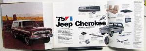 1975 Jeep CJ-5 Cherokee Pickup Wagoneer Original Sales Brochure