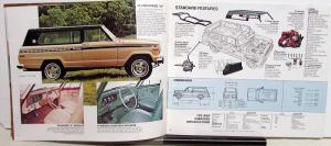 1975 Jeep CJ-5 Cherokee Pickup Wagoneer Original Sales Brochure