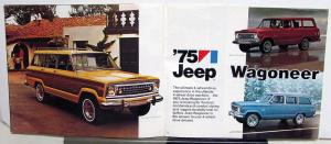 1975 Jeep CJ-5 Cherokee Pickup Wagoneer Original Sales Brochure