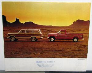 1975 Jeep CJ-5 Cherokee Pickup Wagoneer Original Sales Brochure