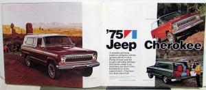 1975 Jeep CJ-5 Cherokee Pickup Wagoneer Original Sales Brochure