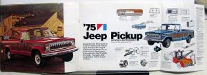 1975 Jeep CJ-5 Cherokee Pickup Wagoneer Original Sales Brochure