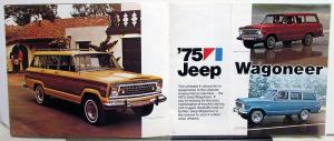 1975 Jeep CJ-5 Cherokee Pickup Wagoneer Original Sales Brochure