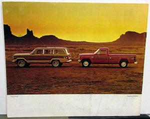 1975 Jeep CJ-5 Cherokee Pickup Wagoneer Original Sales Brochure