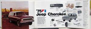 1975 Jeep CJ-5 Cherokee Pickup Wagoneer Original Sales Brochure