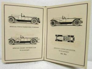 1917 Locomobile Custom Coach Work Sales Booklet