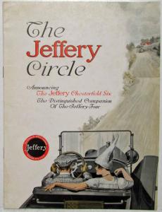 1915 Jeffery Circle Sales Brochure Announcing Chesterfield Six