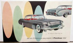 1955 Pontiac Concept Strato Star Safari Wagon Star Chief Catalina Sales Folder