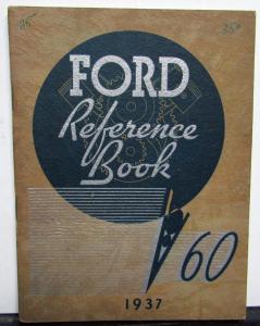 1937 Ford 60 V8 Reference Book Owners Manual Original