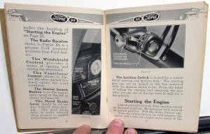 1937 Ford 60 V8 Reference Book Owners Manual Original