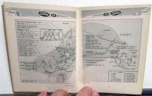 1937 Ford 60 V8 Reference Book Owners Manual Original