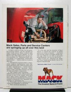 1975 Mack Truck DM Series Sales Brochure & Specifications