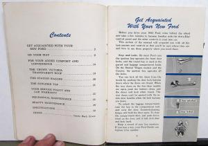 1955 Ford Cars Mainline Customline Fairlane Wagon Owners Manual Original