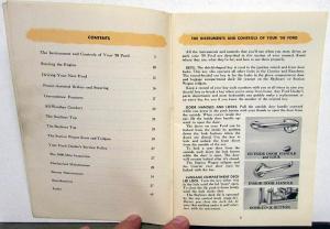 1958 Ford Custom & 300 Fairlane & 500 Wagon Courier Ranchero Owners Manual Orig