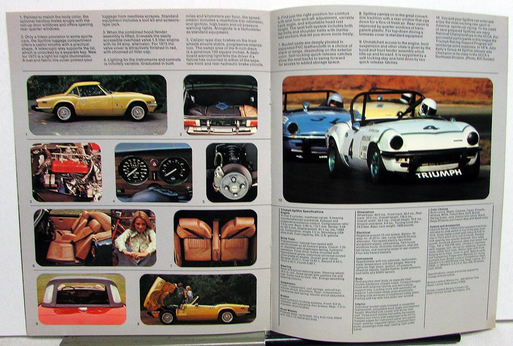 1975 Triumph Spitfire Sales Brochure