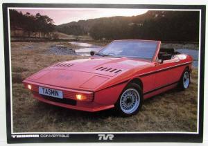 1982 TVR Tasmin Red Convertible Spec Sheet