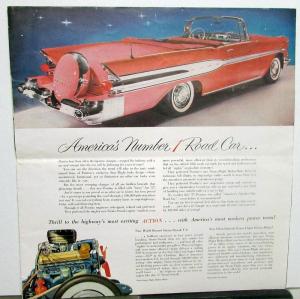 1957 Pontiac Star Chief Super Chief Chieftain Safari Wagon Sales Folder Original