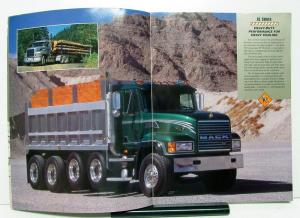 1995 Mack Truck Series RD CL DM DMM DMMEX CH FDM RB MR Mid Liner Sales Brochure