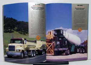 1995 Mack Truck Series RD CL DM DMM DMMEX CH FDM RB MR Mid Liner Sales Brochure