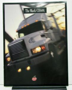 1995 Mack Truck Model CH600 Sales Brochure