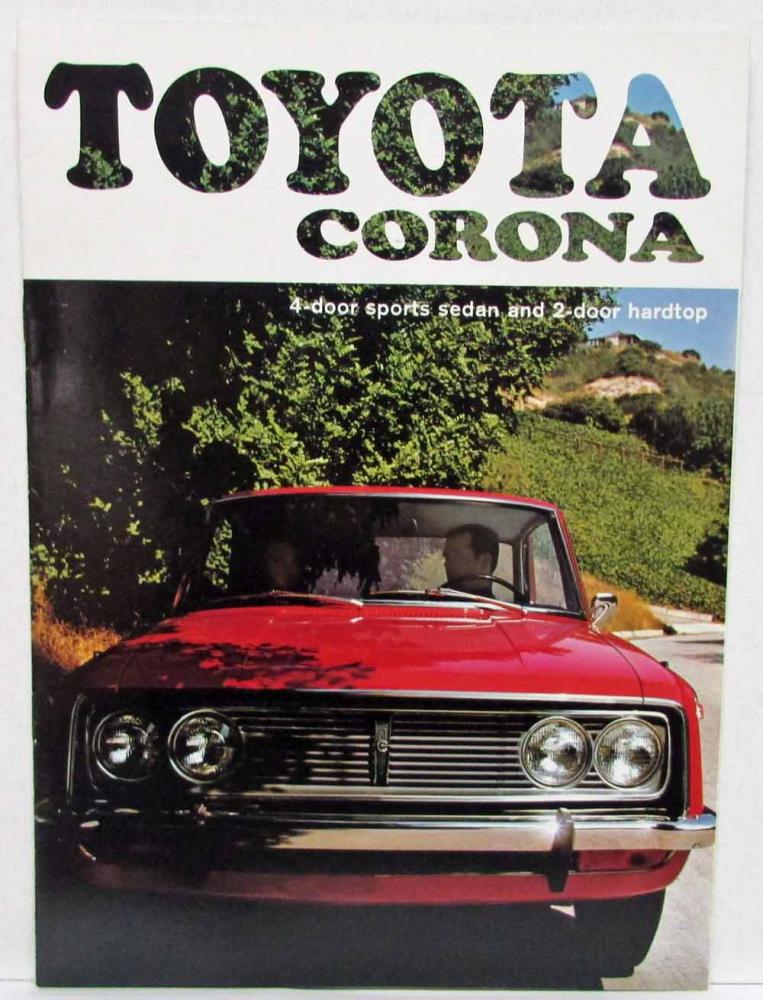1968 toyota corona 4 door and 2 door sales brochure 1968 toyota corona 4 door and 2 door