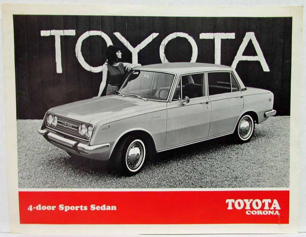 1968 toyota corona 4 door sports sedan spec sheet 1968 toyota corona 4 door sports sedan