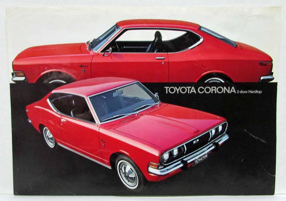 1972-1973 Toyota Corona 2-Door Hardtop Spec Sheet