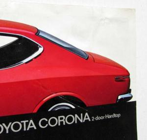 1972-1973 Toyota Corona 2-Door Hardtop Spec Sheet