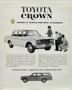 1969 1970 Toyota Crown Spec Sheet