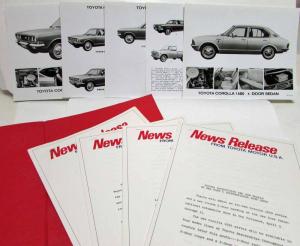 1971 Toyota Auto Show Press Kit in Folder with Pictures