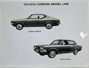 1971 Toyota Auto Show Press Kit in Folder with Pictures