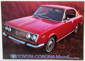 1971 Toyota Corona Mark II 2-Door Hardtop Spec Sheet