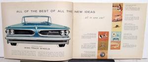 1959 Pontiac Catalina Star Chief Bonneville Safari Sales Brochure Original