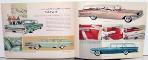 1959 Pontiac Catalina Star Chief Bonneville Safari Sales Brochure Original