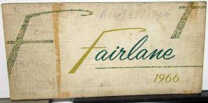 1966 Ford Fairlane Owners Manual Original