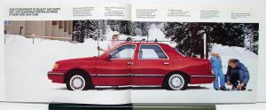 1987 Mercury Topaz Canadian Sales Brochure & Specifications