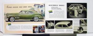 1941 Oldsmobile 66 68 76 78 96 98 Canadian Sales Brochure & Specifications