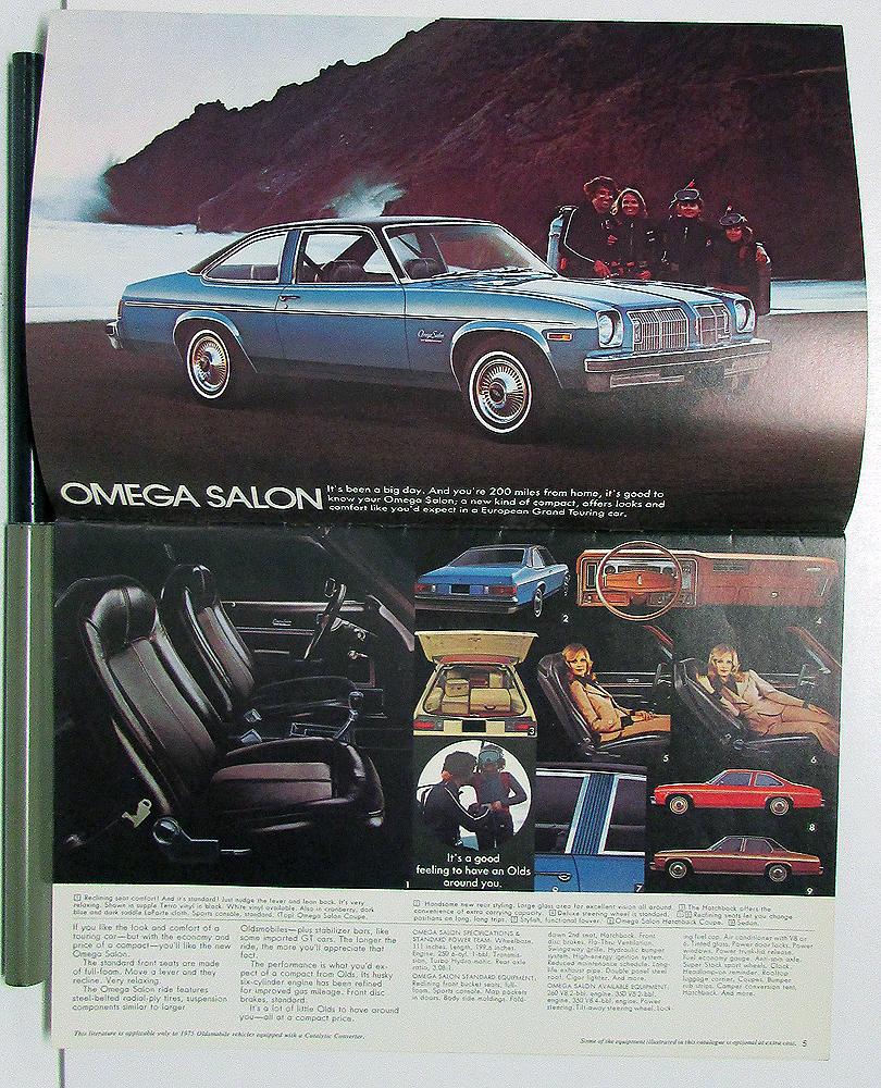 1975 Oldsmobile Omega Cutlass Delta 88 98 Toronado Canadian Sales