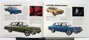 1975 Pontiac Ventura Canadian Sales Brochure In French Text